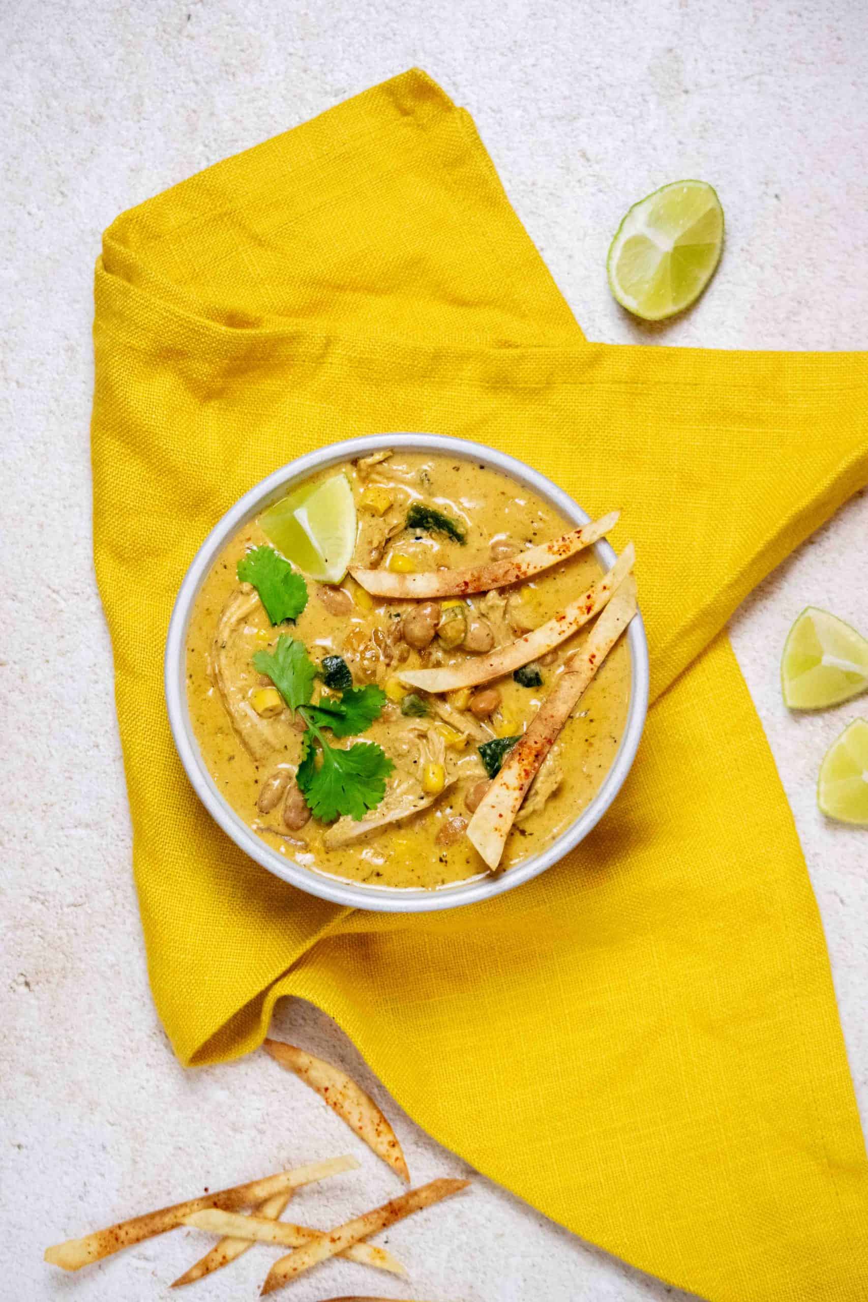 Creamy Chicken and Roasted Poblano Pepper Soup Recipe
