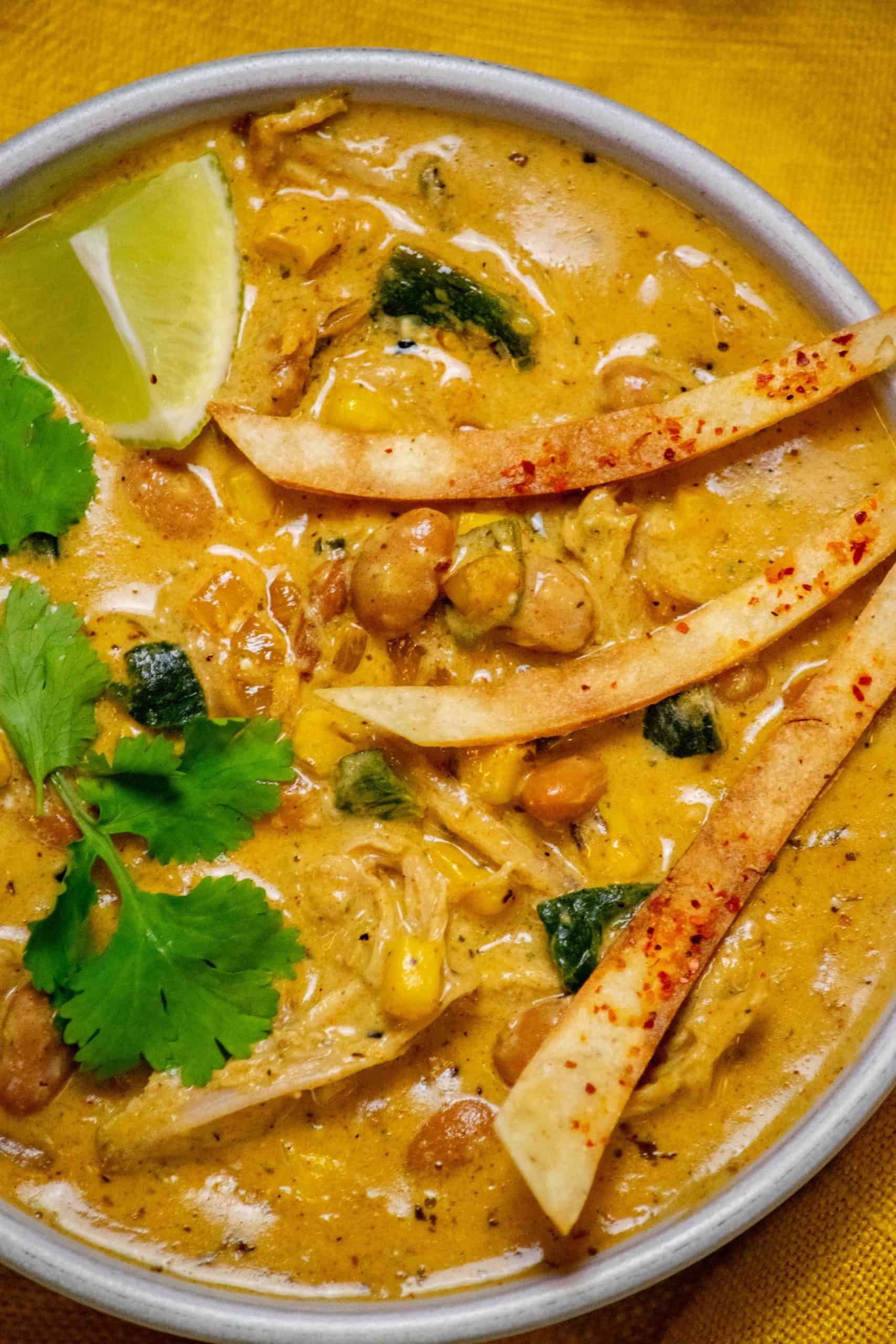 creamy chicken poblano soup recipe
