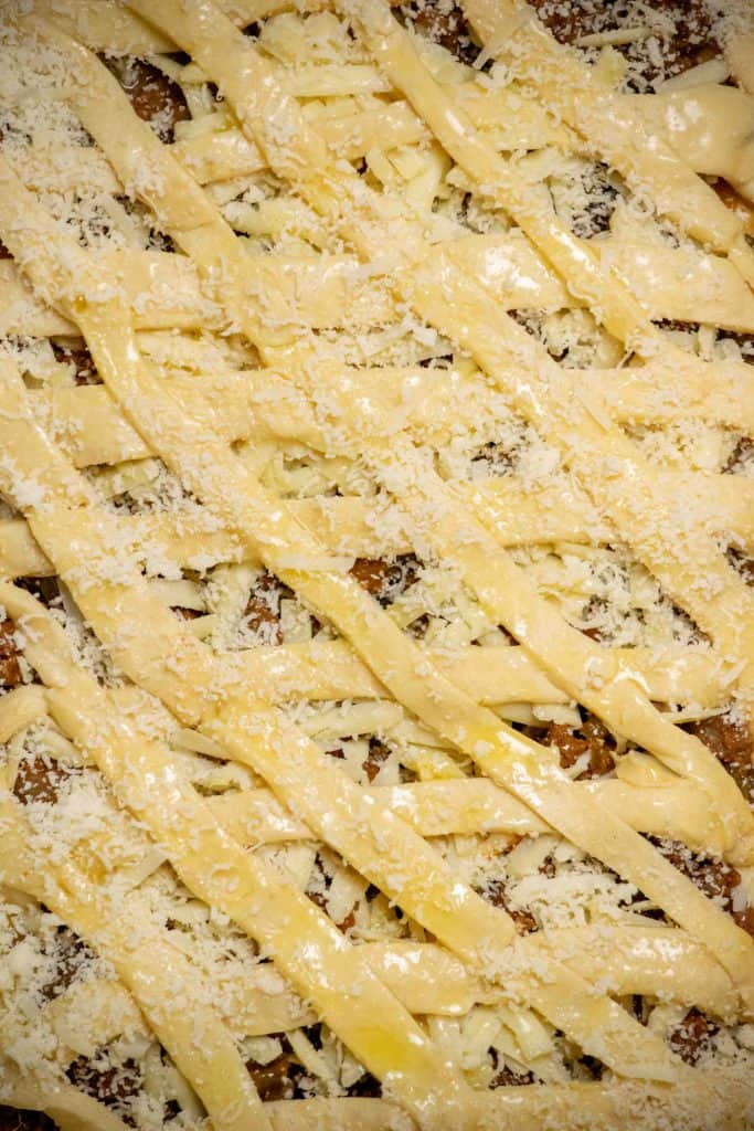 sprinkle top with grated parmesan