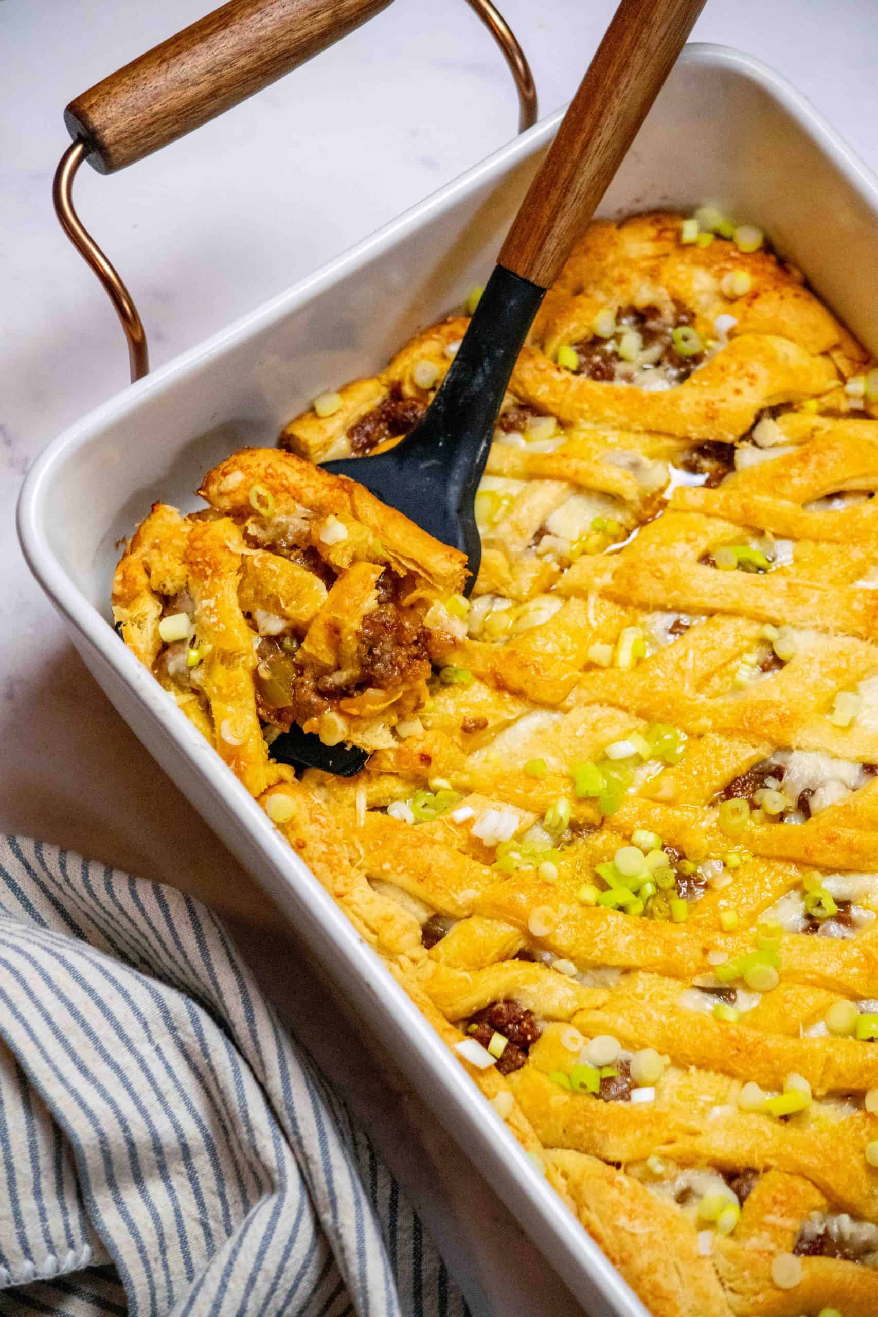 sloppy joe casserole recipe crescent rolls