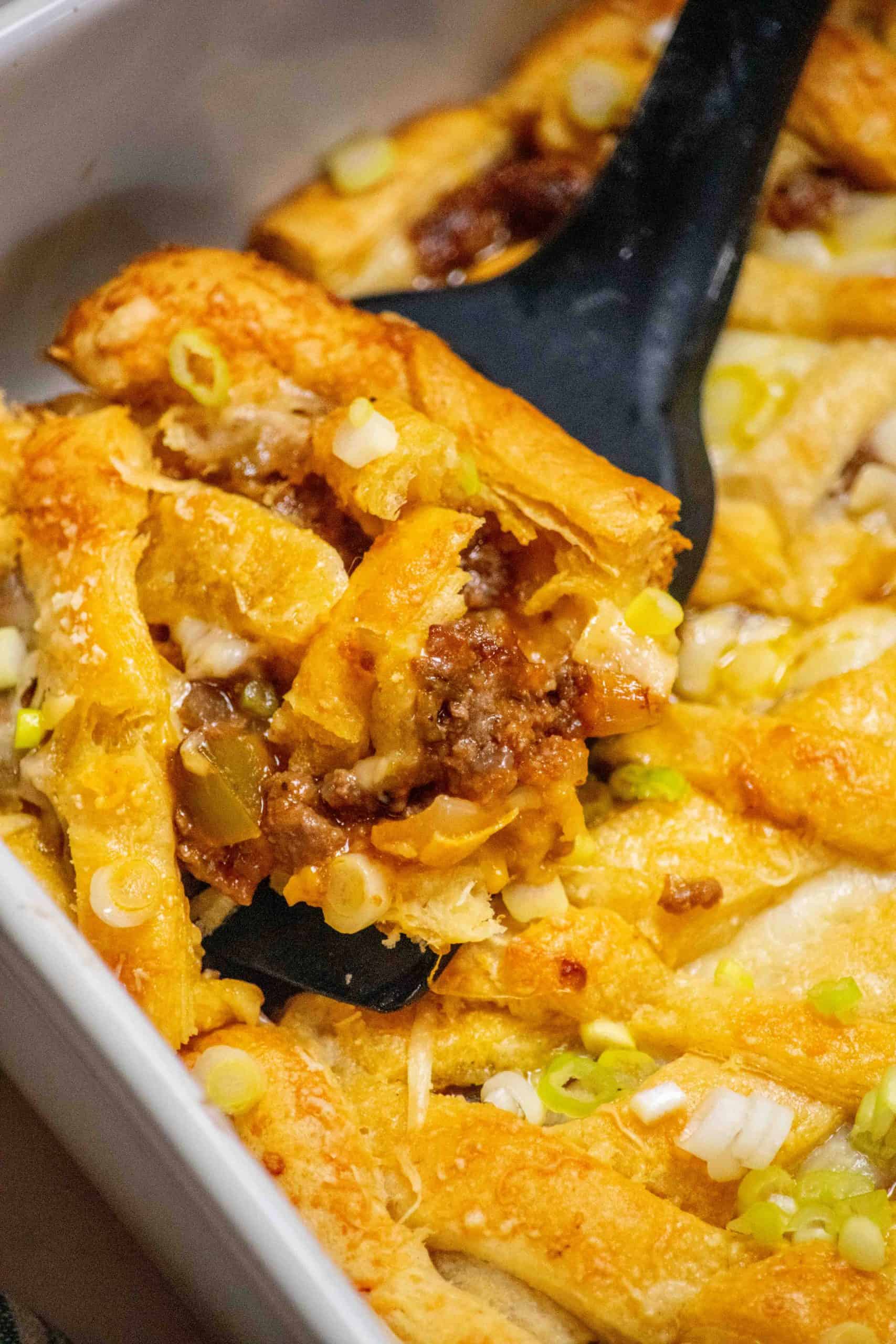 Easy Sloppy Joe Crescent Casserole Bake Recipe