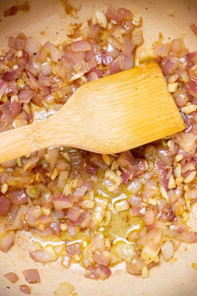 cook onions in oil, add garlic, ginger and brown sugar