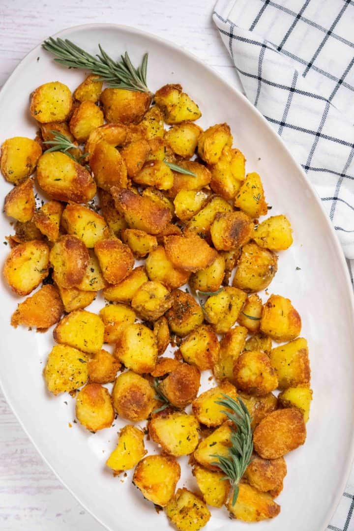 Best Ever Easy Crispy Roasted Duck Fat Potatoes : Jawns I Cooked
