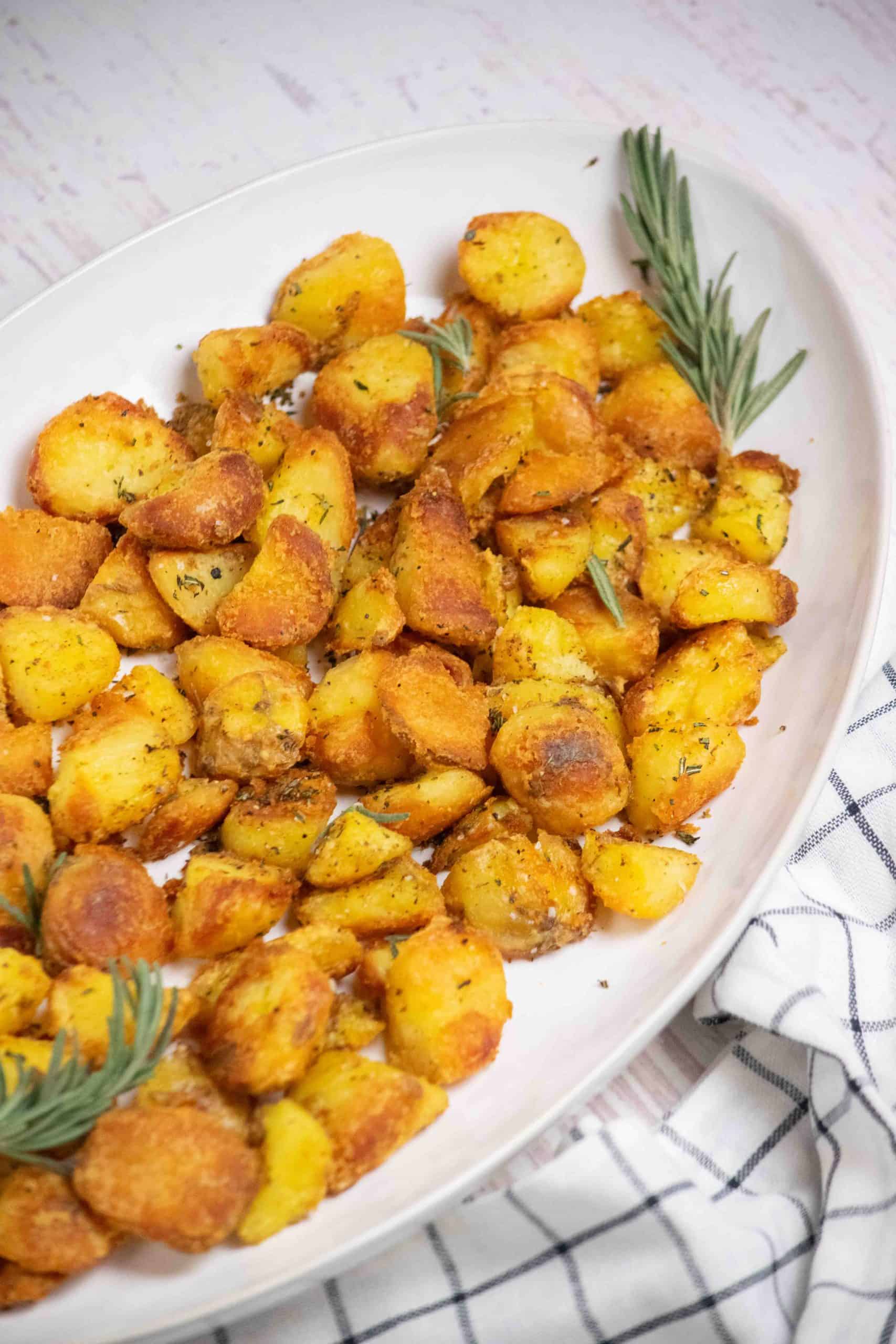 Best Ever Easy Crispy Roasted Duck Fat Potatoes