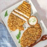 Baked Ranch Chicken Breast with Crunchy Bacon Topping