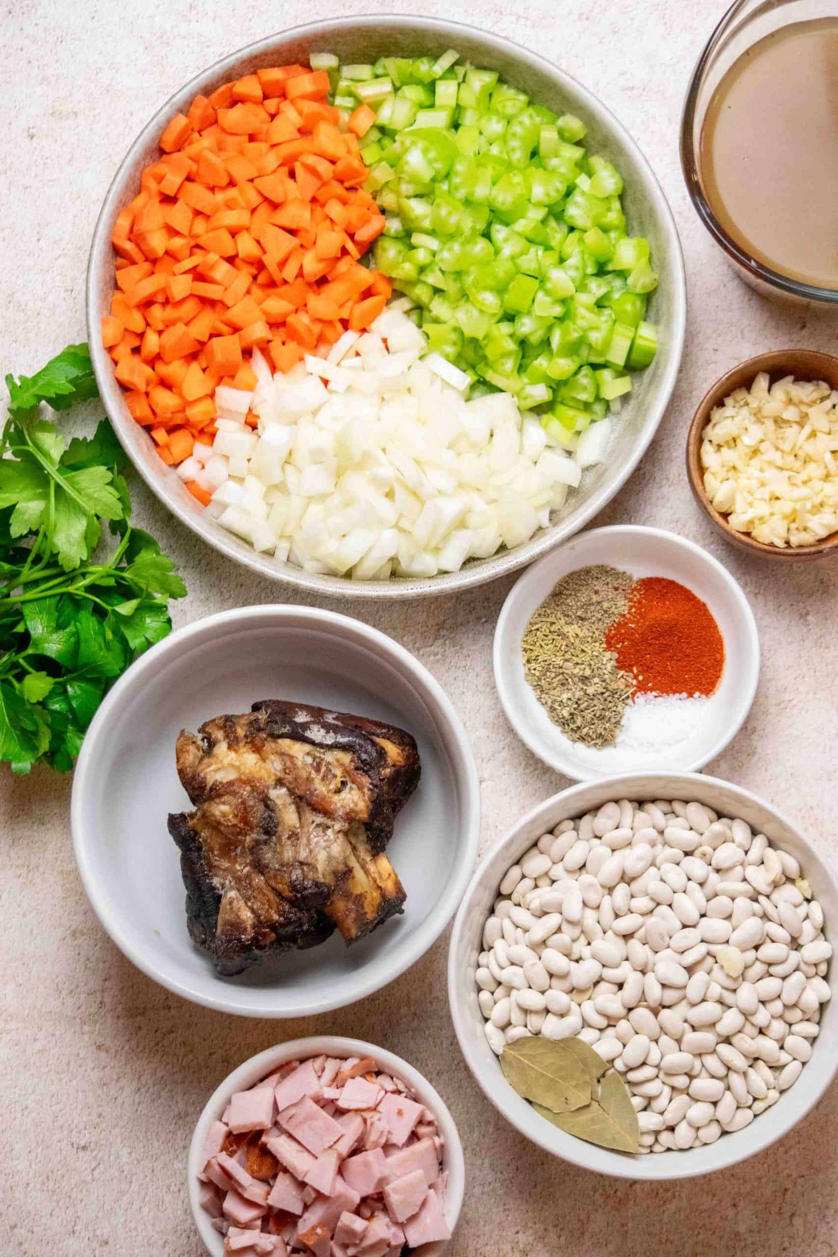 instant pot navy bean soup recipe ingredients 