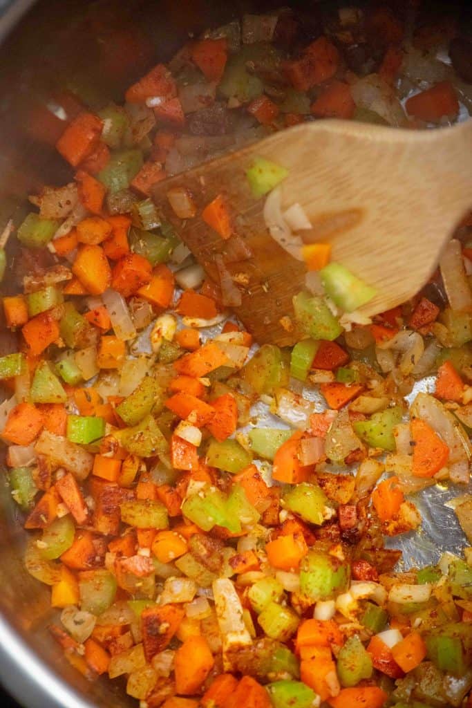 add garlic and seasonings 