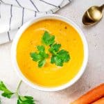 Instant Pot Carrot Ginger Soup with Coconut Milk
