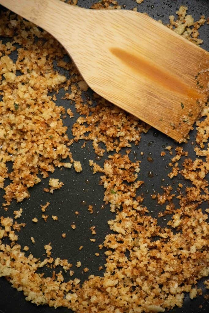 toast breadcrumbs in butter