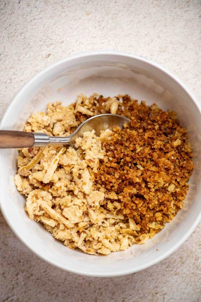 toss with french onions and set aside to cool