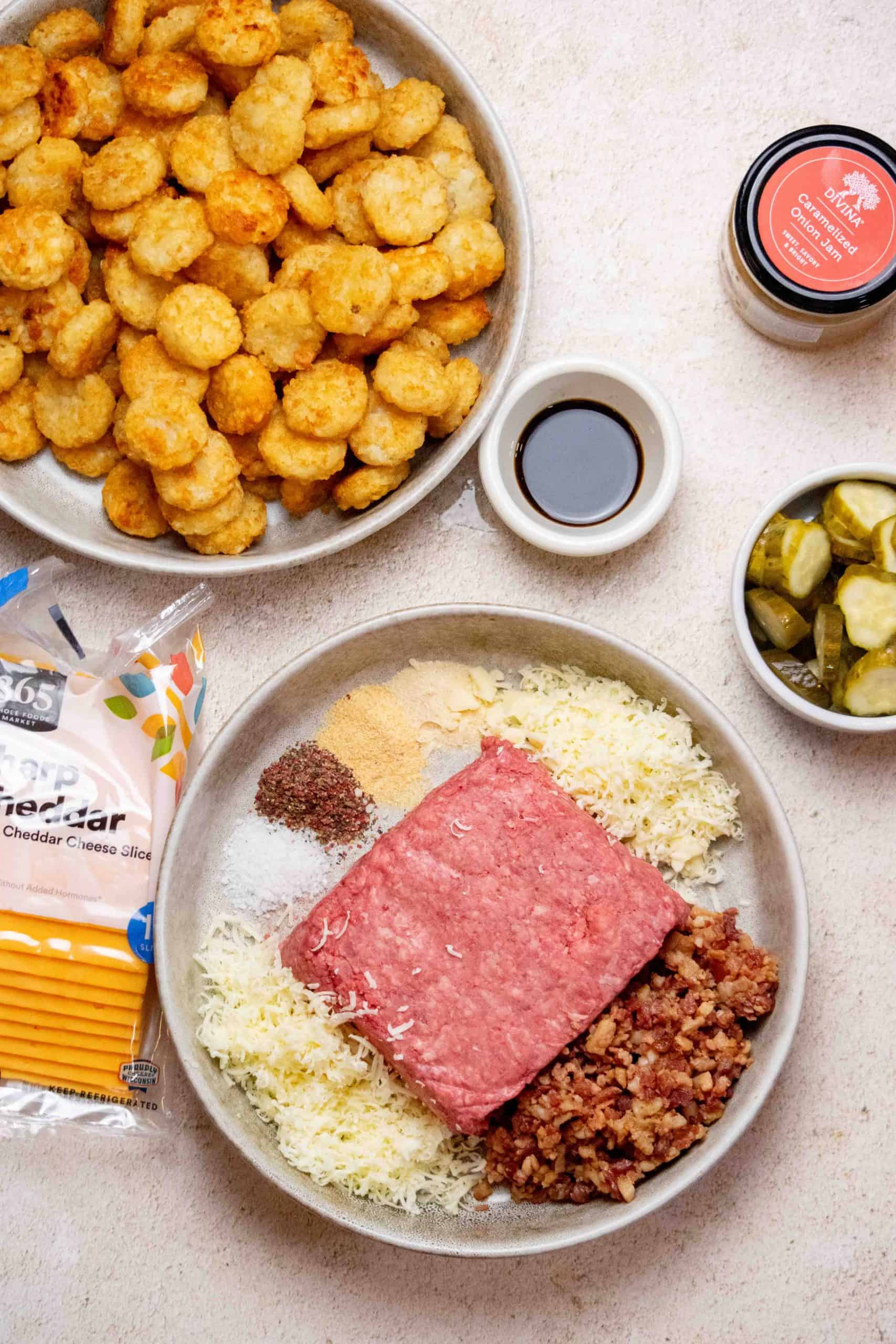 Tater tot mini cheeseburger bites ingredients