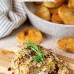 Easy Baked Boursin Cheese with Pomegranate Molasses