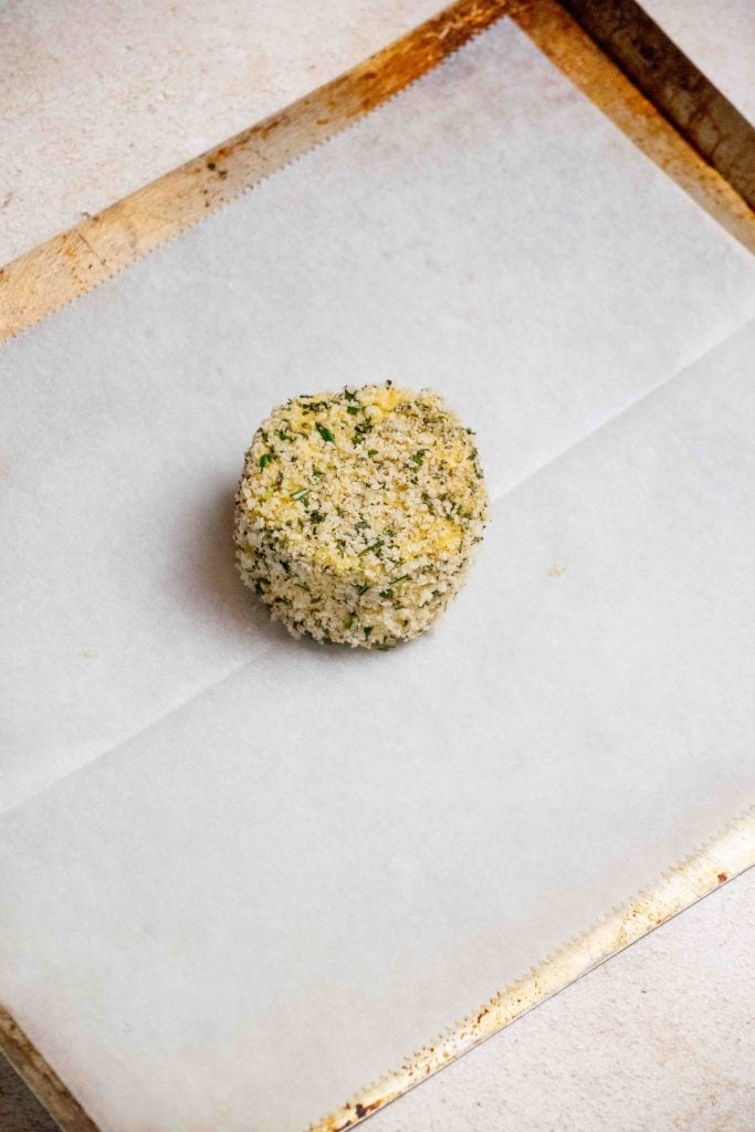 transfer to parchment lined baking sheet