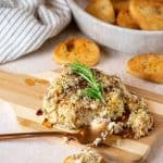 Easy Baked Boursin Cheese with Pomegranate Molasses
