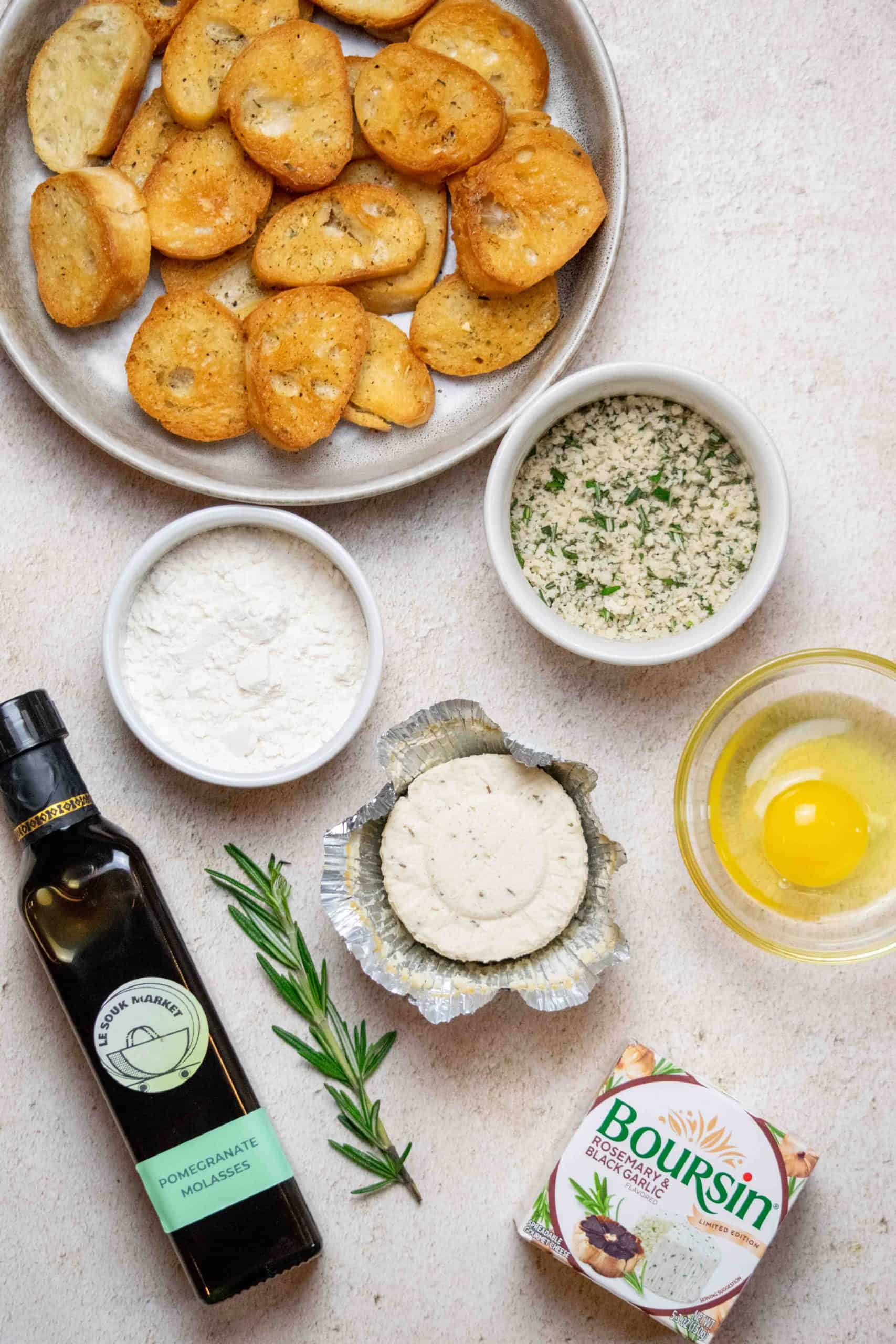 Baked Boursin Appetizer ingredients