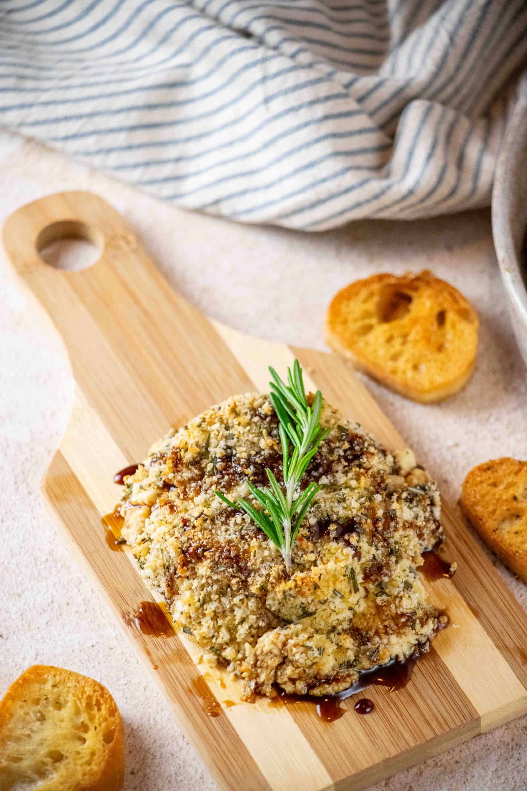 baked Appetizers with boursin cheese-plated