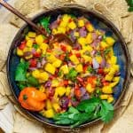 Easy Homemade Fresh and Spicy Mango Habanero Salsa