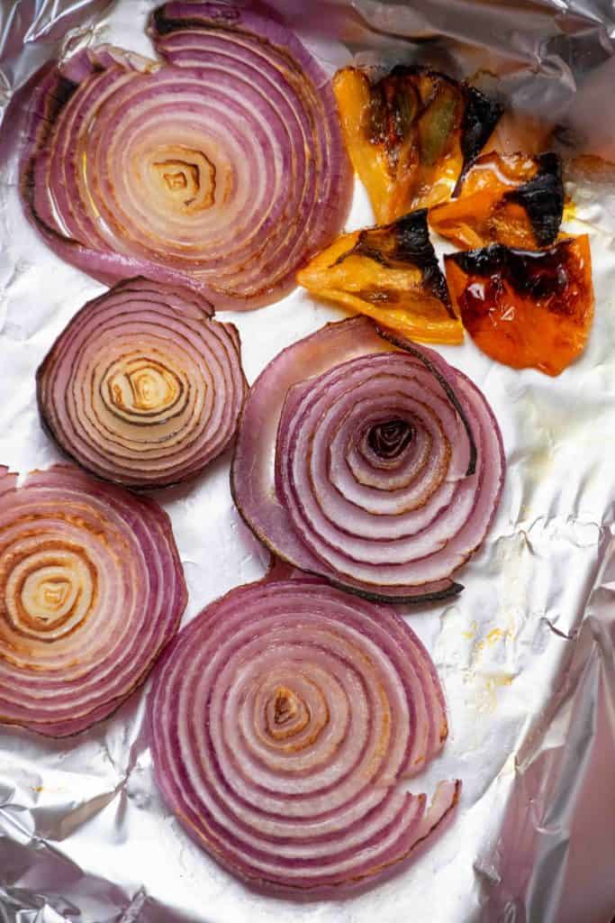 broil in oven until well charred 