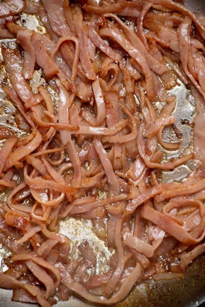crisp ham in butter