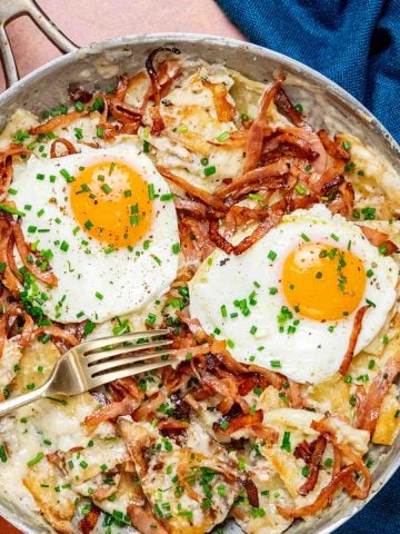 Gourmet Croque Madame Chilaquiles (Mexican - French) Recipe