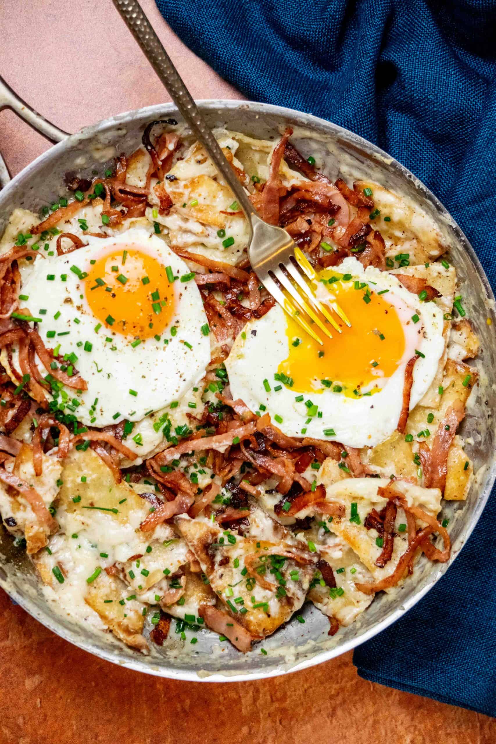 Gourmet Croque Madame Chilaquiles 