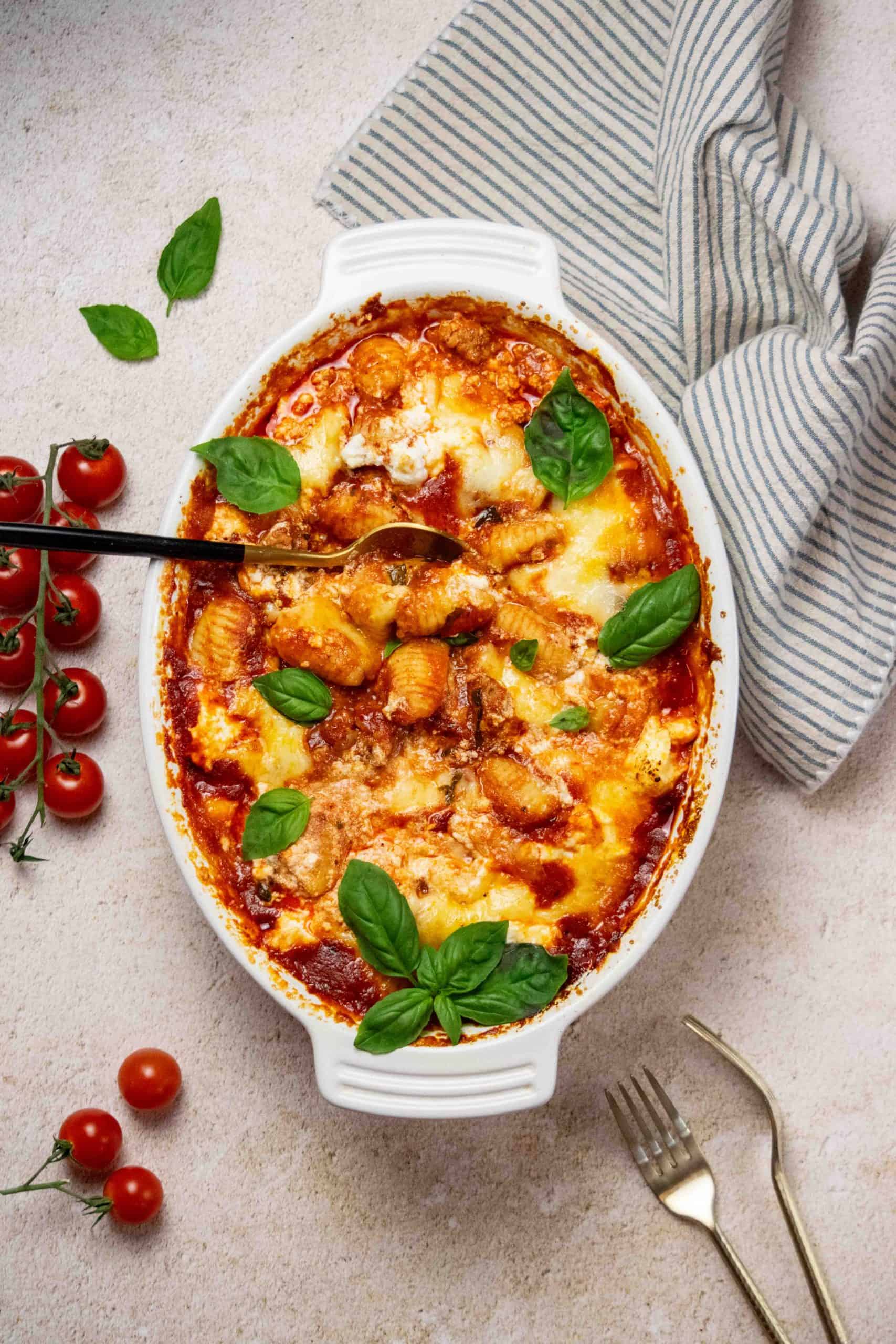 Amazing Three Cheese Baked Gnocchi Al Forno