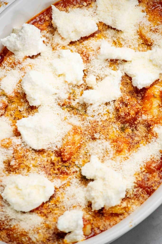 Sprinkle on parmesan cheese. 