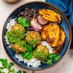 Cuban Pork Mojo Meatballs with Citrus Mojo Sauce
