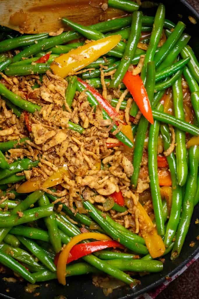 stir in crispy onions