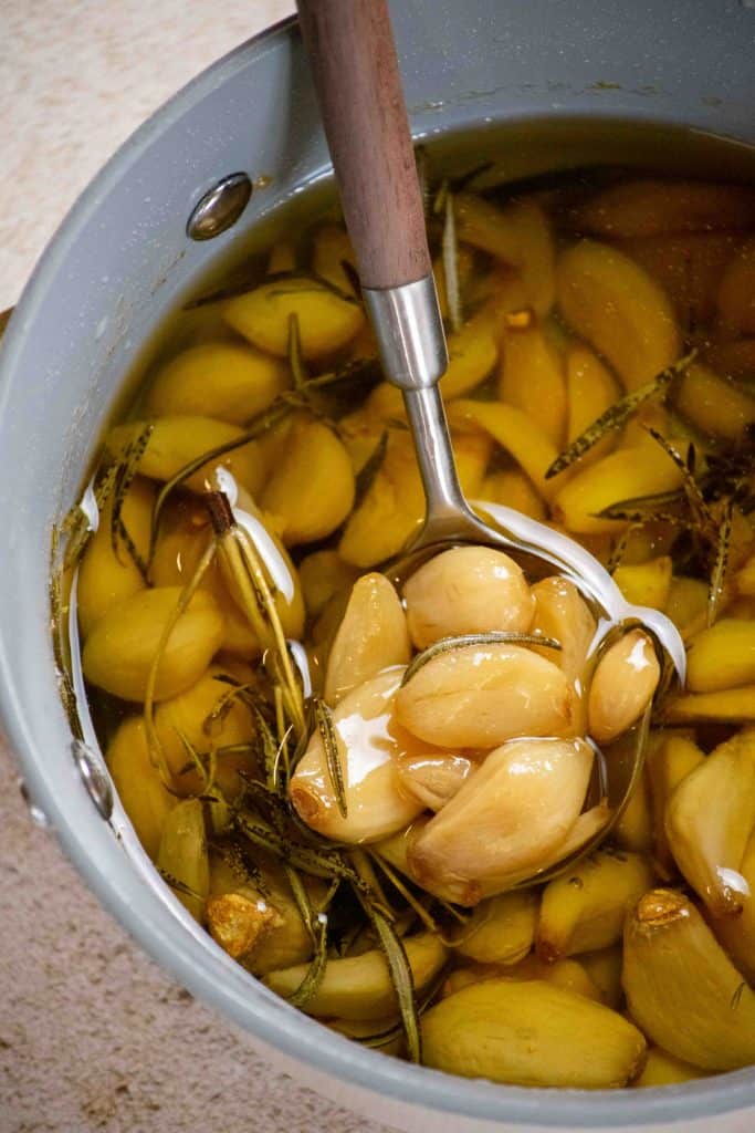 strain well, and remove herbs.