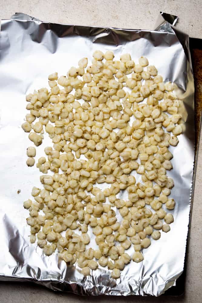 spread into a single layer on a sheet pan