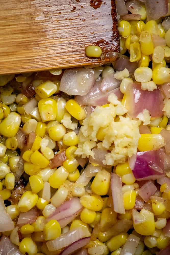 stir in garlic