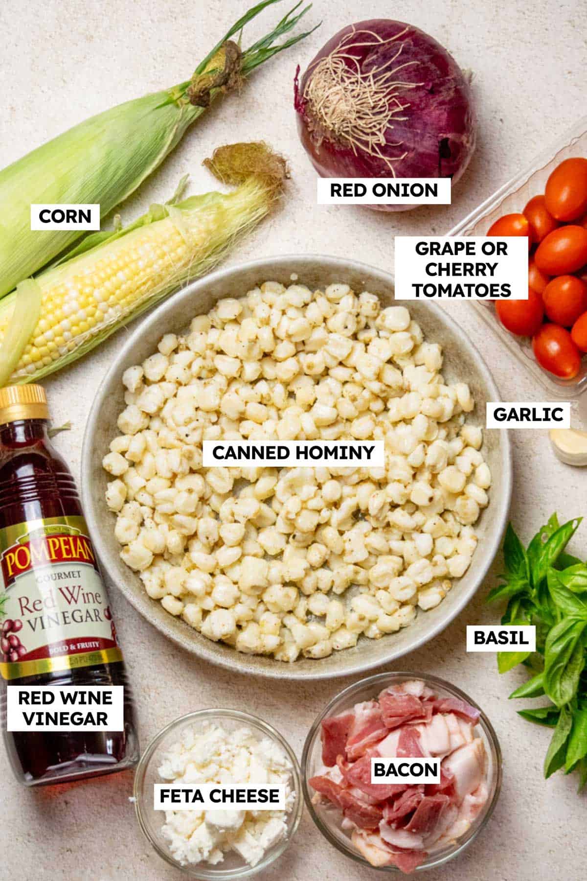 Hominy Salad Ingredients