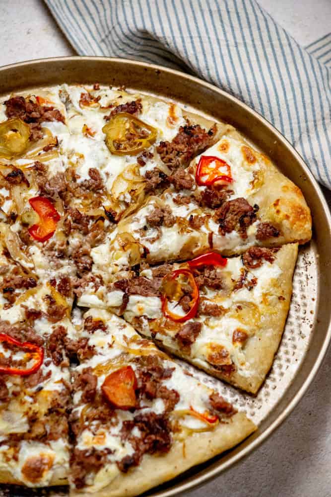 Philly Cheese Steak Pizza Recipe