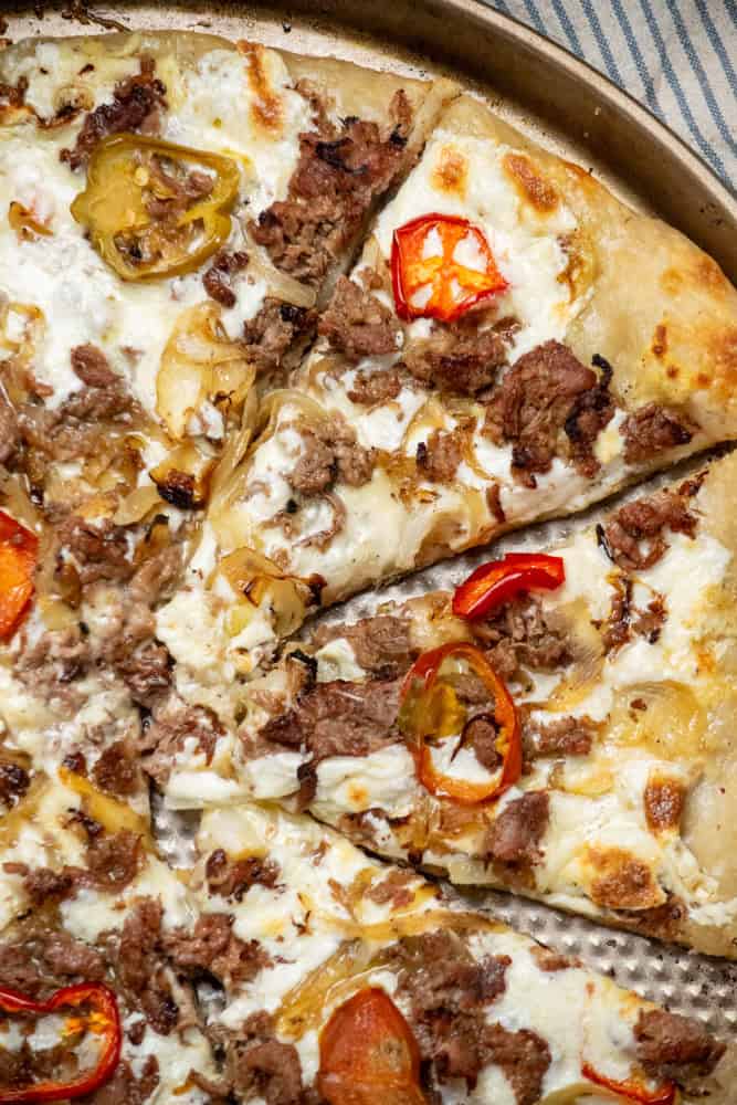Philly Cheese Steak Pizza Recipe