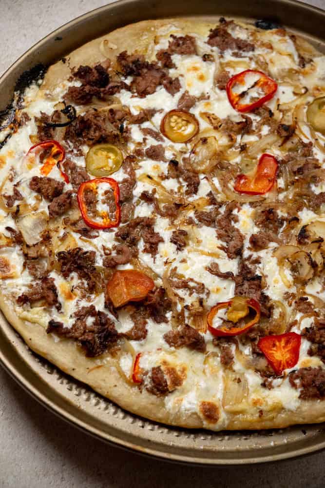 Philly Cheese Steak Pizza Recipe