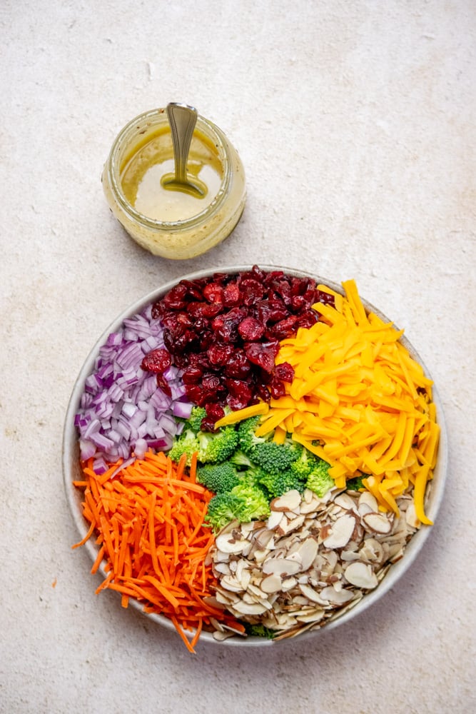 Broccoli Salad with Cranberries and Cheddar
