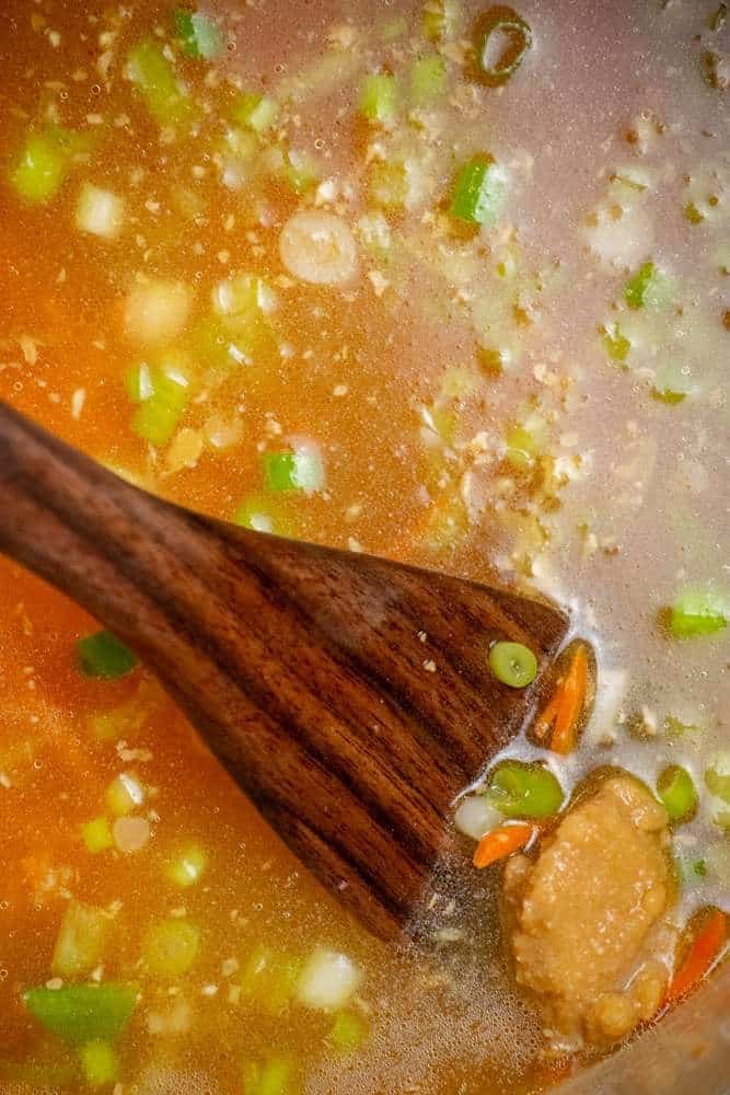 add stock and miso paste