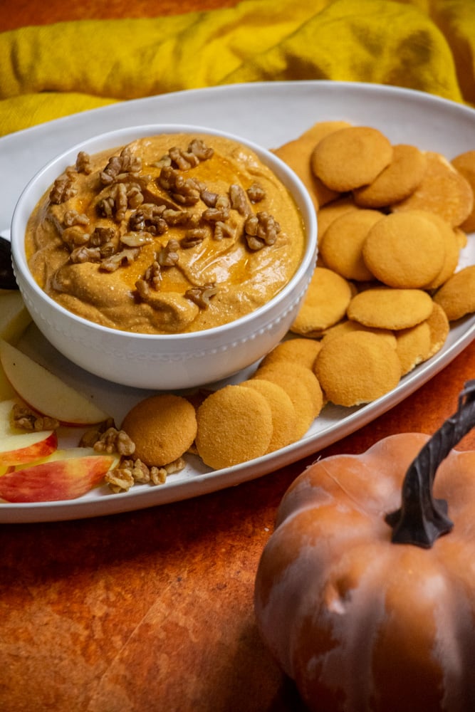 Pumpkin Pie Dip (High Protein) with cottage cheese