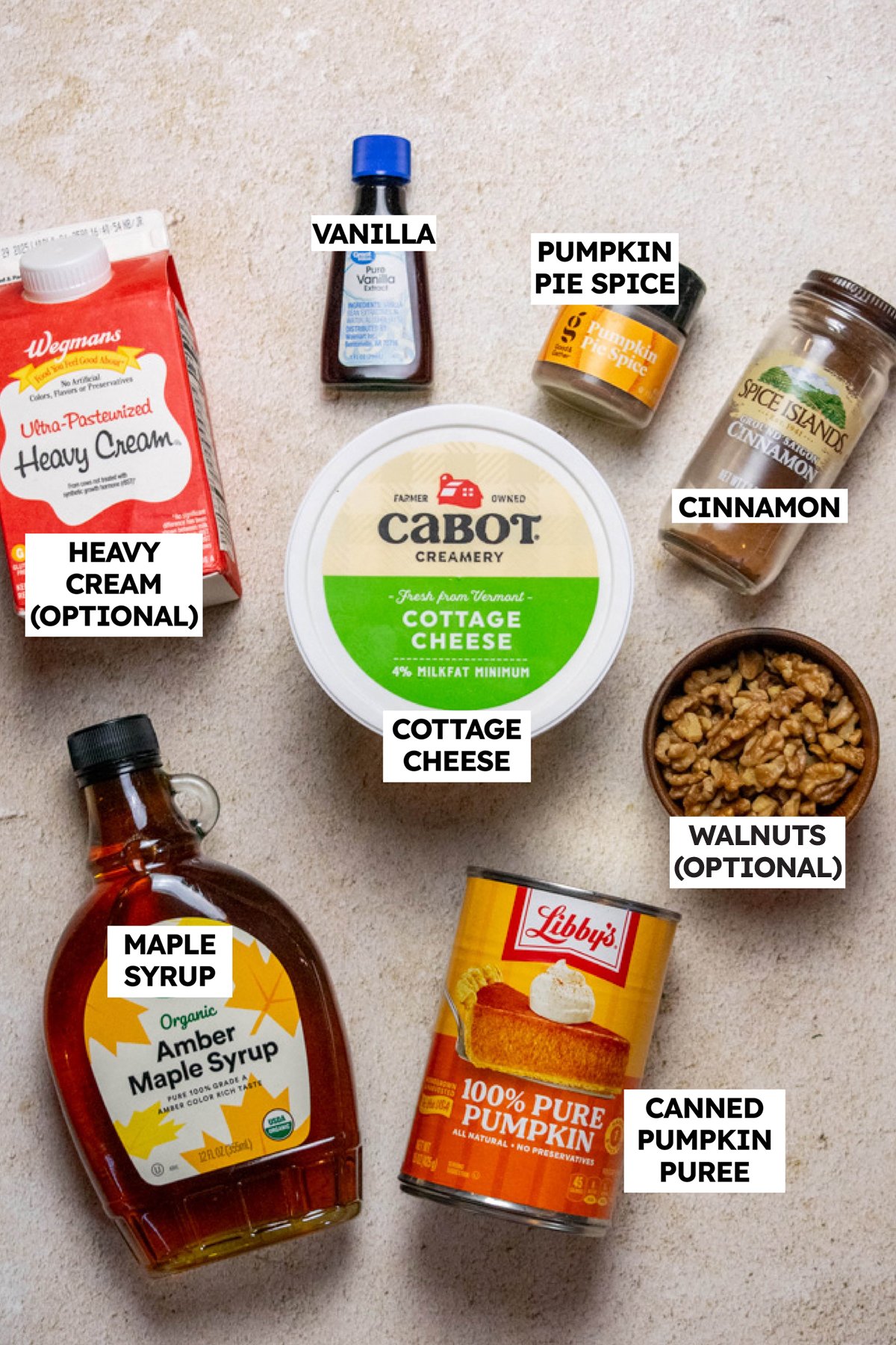 Pumpkin Pie Dip Ingredients 
