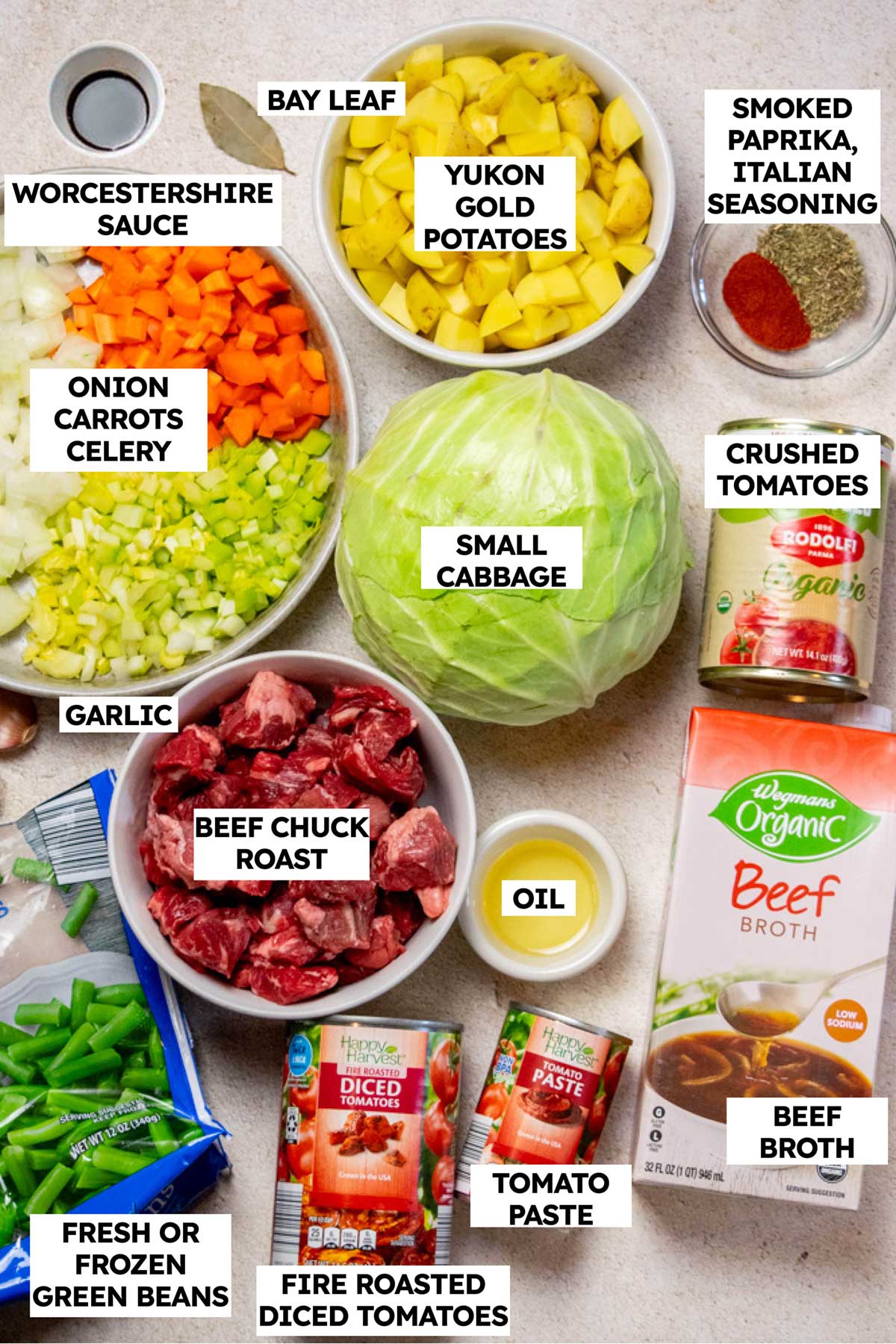 Crockpot Beef Vegetable Soup Recipe Ingredients 
