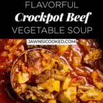 Crockpot Beef Vegetable Soup