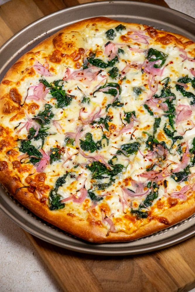 Spinach and Feta Pizza