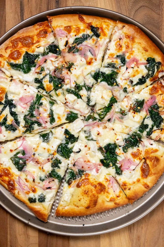 Spinach and Feta Pizza