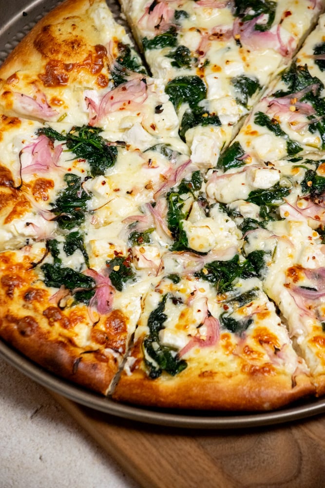 Spinach and Feta Pizza