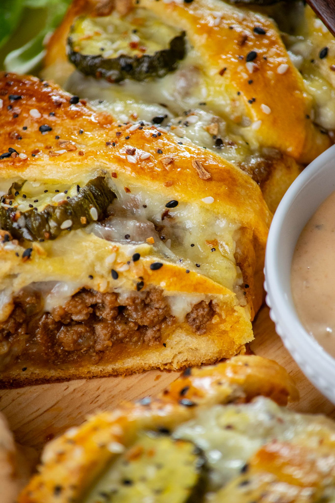 Cheeseburger Crescent Ring