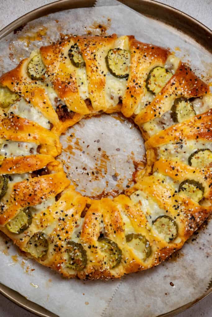 Bake in preheated oven for 20 minutes, turning the pan halfway through to promote even browning. 