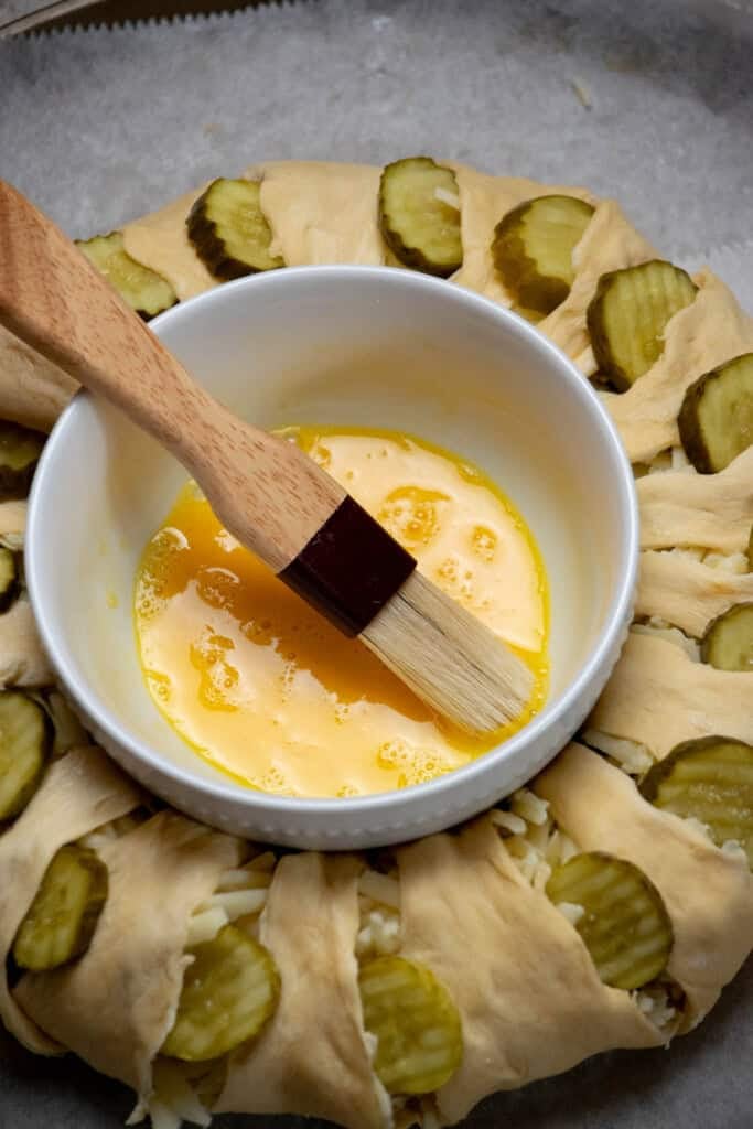 whisk an egg, and grab a pasty brush or silicone pastry brush,. 