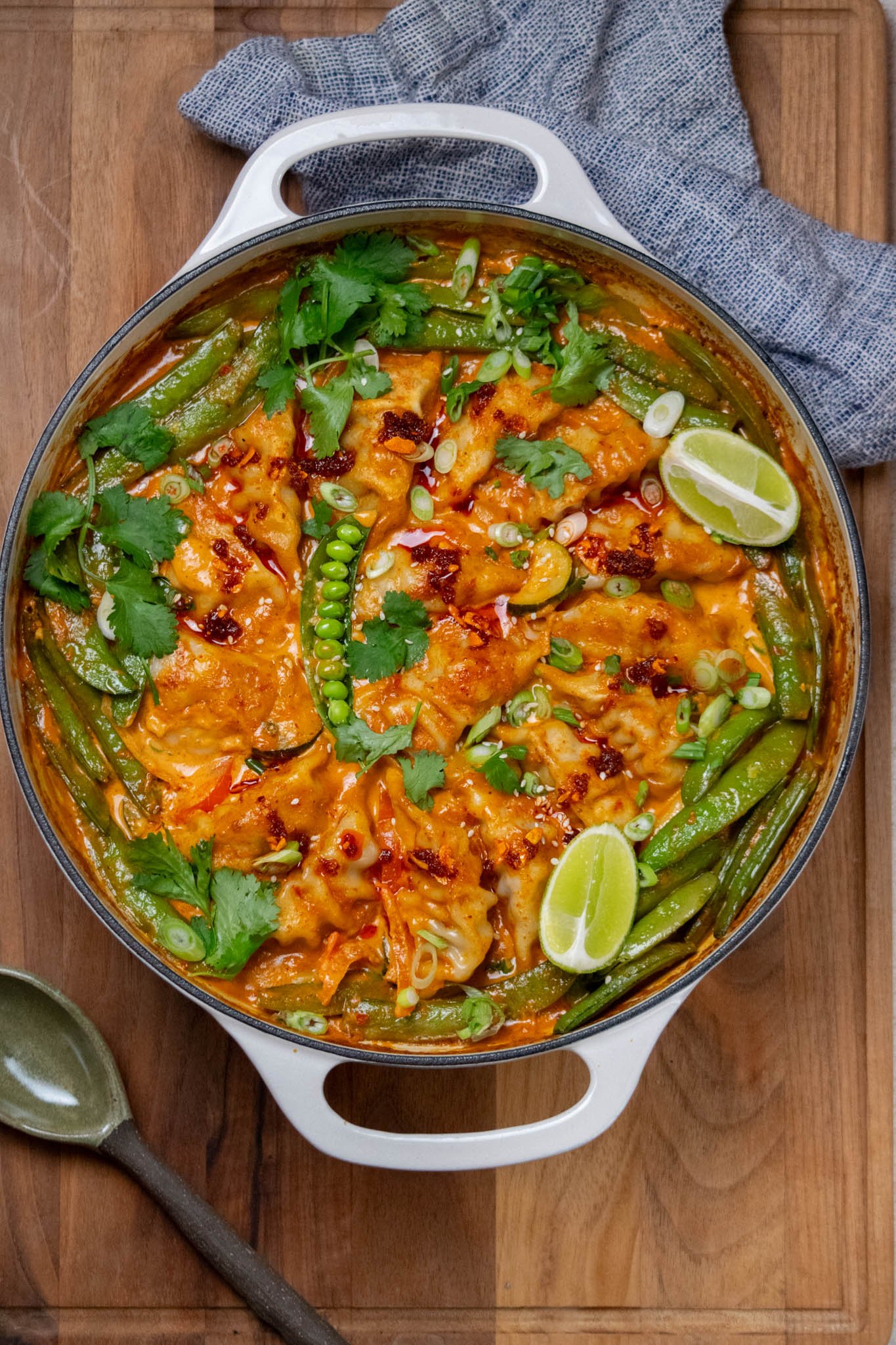 One Pan Dumpling Bake