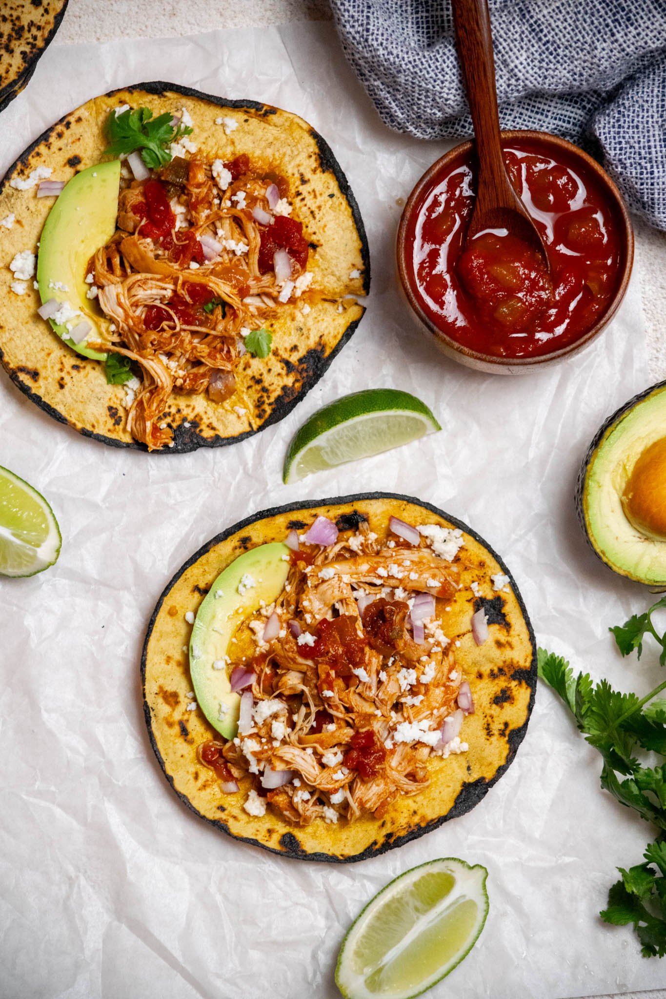 Crockpot Chicken Tacos (with Adobo)